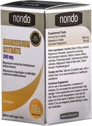 Nondo  Magnesium Citrate 60 Tablet