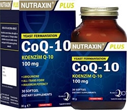 Nutraxin  CoQ-10 100 mg 30 Kapsül