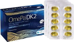 OmePa  DK2 Omega 3 Vitamin D ve MK-7 50 Kapsül
