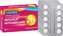 Osende  2M ODT Metilfolat Metilkobalamin 30 Tablet