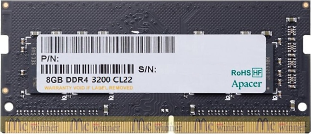 Apacer 8 GB DDR4 3200 MHz CL22 ES.08G21.GSH Ram - Banayeni