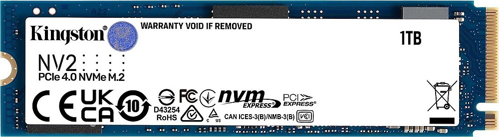 Kingston NV2 SNV2S/1000G PCI-Express 4.0 1 TB M.2 SSD