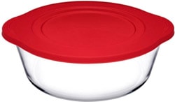 Paşabahçe  59133 840 cc Plastik Kapaklı Yuvarlak Borcam