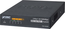 Planet  PL-FSD-504HP 4 Port 10/100 Mbps Switch