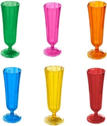 Porland  Flüt 130 cc 6 Renk Bardak Seti