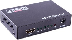 Qport  Q-SPL4 Full HD 1 Giriş 4 Çıkış HDMI Splitter