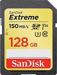 SanDisk  Extreme DSDXV5-128G-GNCIN Class 10 UHS-I U3 V30 128 GB Hafıza Kartı