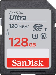 SanDisk  Ultra SDSDUN4-128G-GN6IN Class 10 UHS-I U1 128 GB Hafıza Kartı