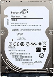 Seagate  Momentus Thin ST500LT012 SATA 2.0 5400 RPM 2.5" 500 GB Harddisk