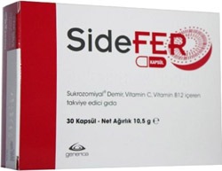 SideFER  C ve B12 Vitamin 30 Kapsül