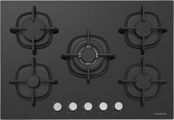 Silverline  CS5364B01 75 cm Wok Gözlü Siyah Cam Ankastre Ocak