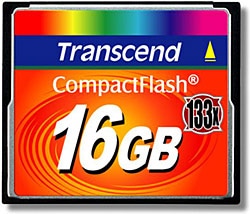 Transcend  TS16GCF133 16 GB CF133 Compact Flash Hafıza Kartı