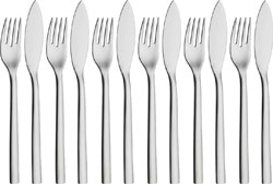 WMF  WMF Nuova 12 Parça 6 Kişilik Balık Çatal Bıçak Takımı