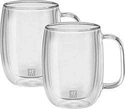 Zwilling  395001120 Çift Camlı 2'li Kulplu Kahve Bardağı